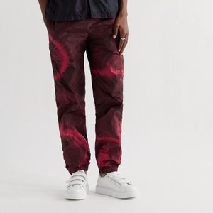 NWT acne studios tapered tie dyed nylon track pants, pink! size xs
